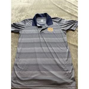 Auburn Tigers‎ Size m Men’s polo AU gray striped short sleeve